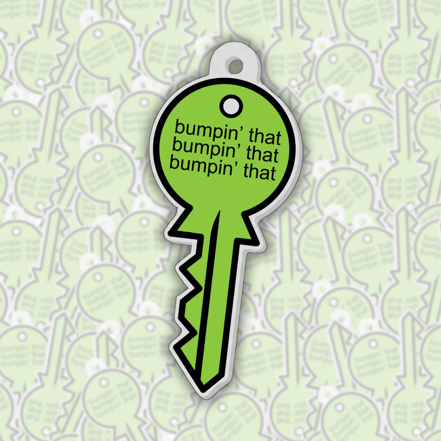 Bumpin' That BRAT Green Acrylic Keychain