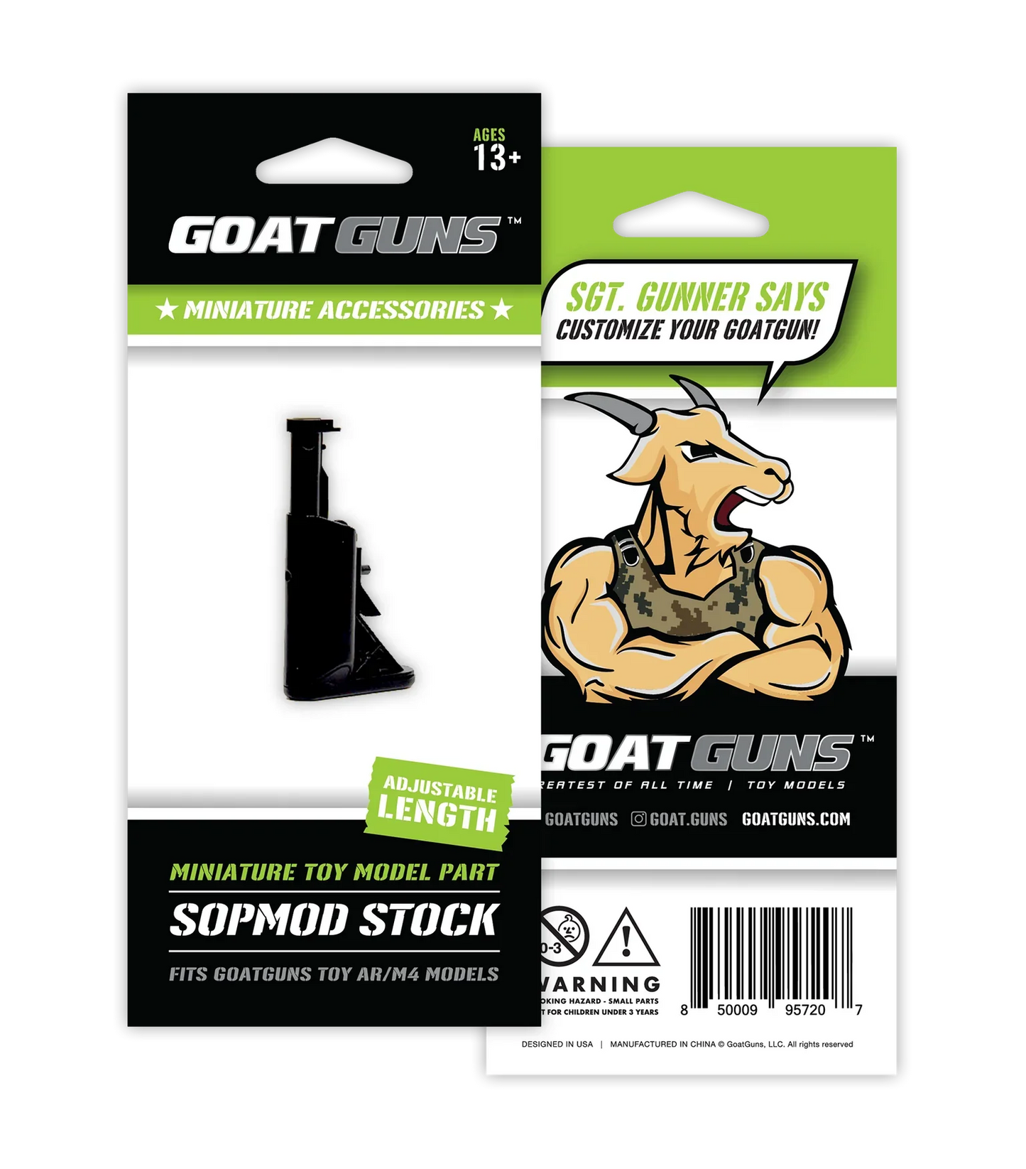 Goat Guns Miniature Toy Model Sopmod Stock