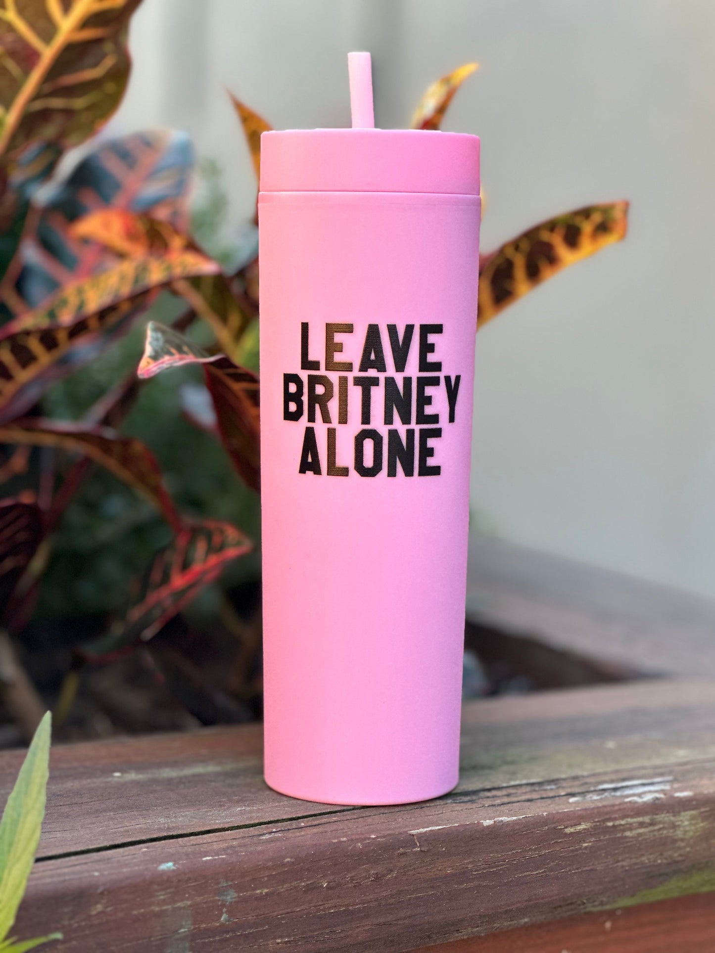 Leave Britney Alone Slim Tumbler