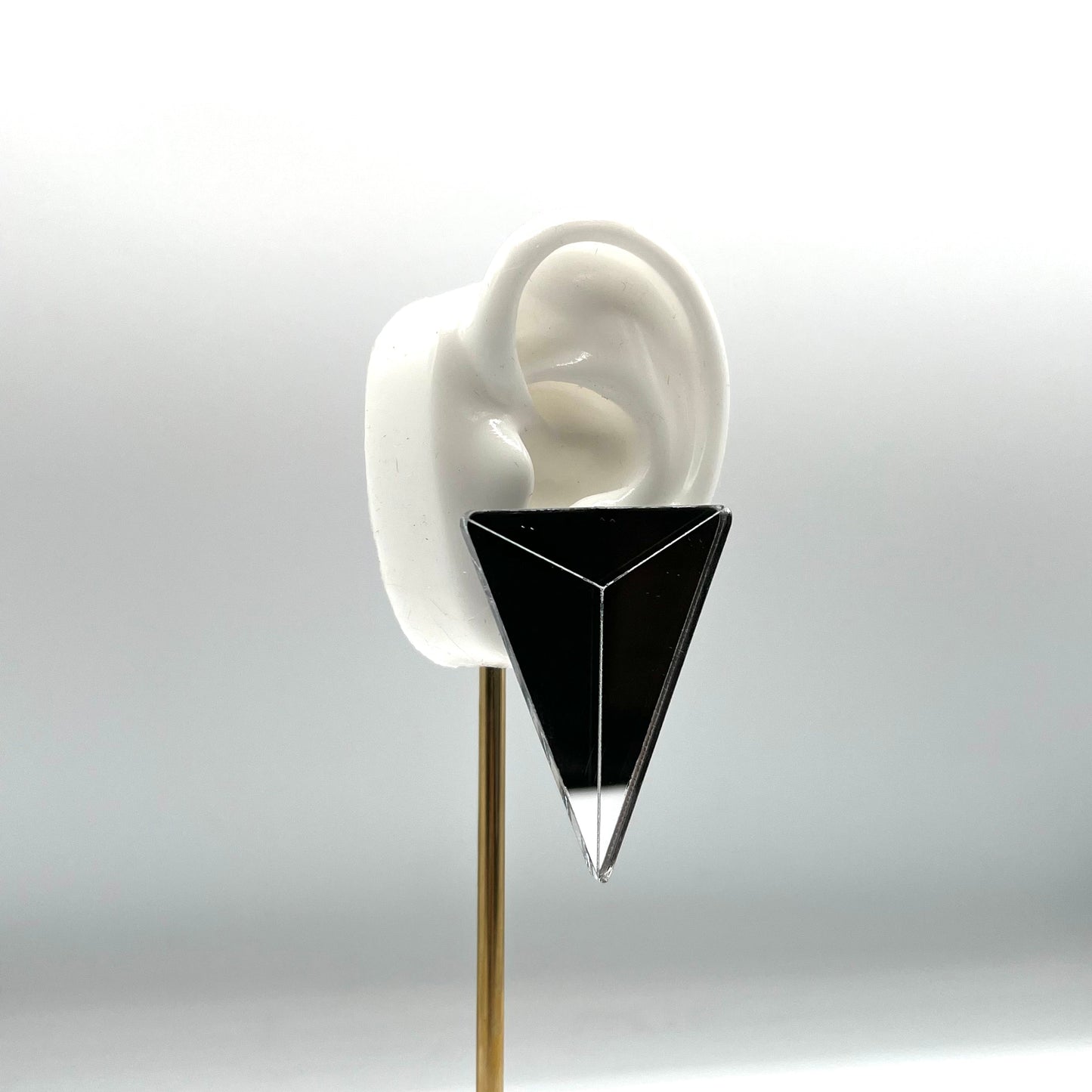 80s Spike Earrings - Silver
