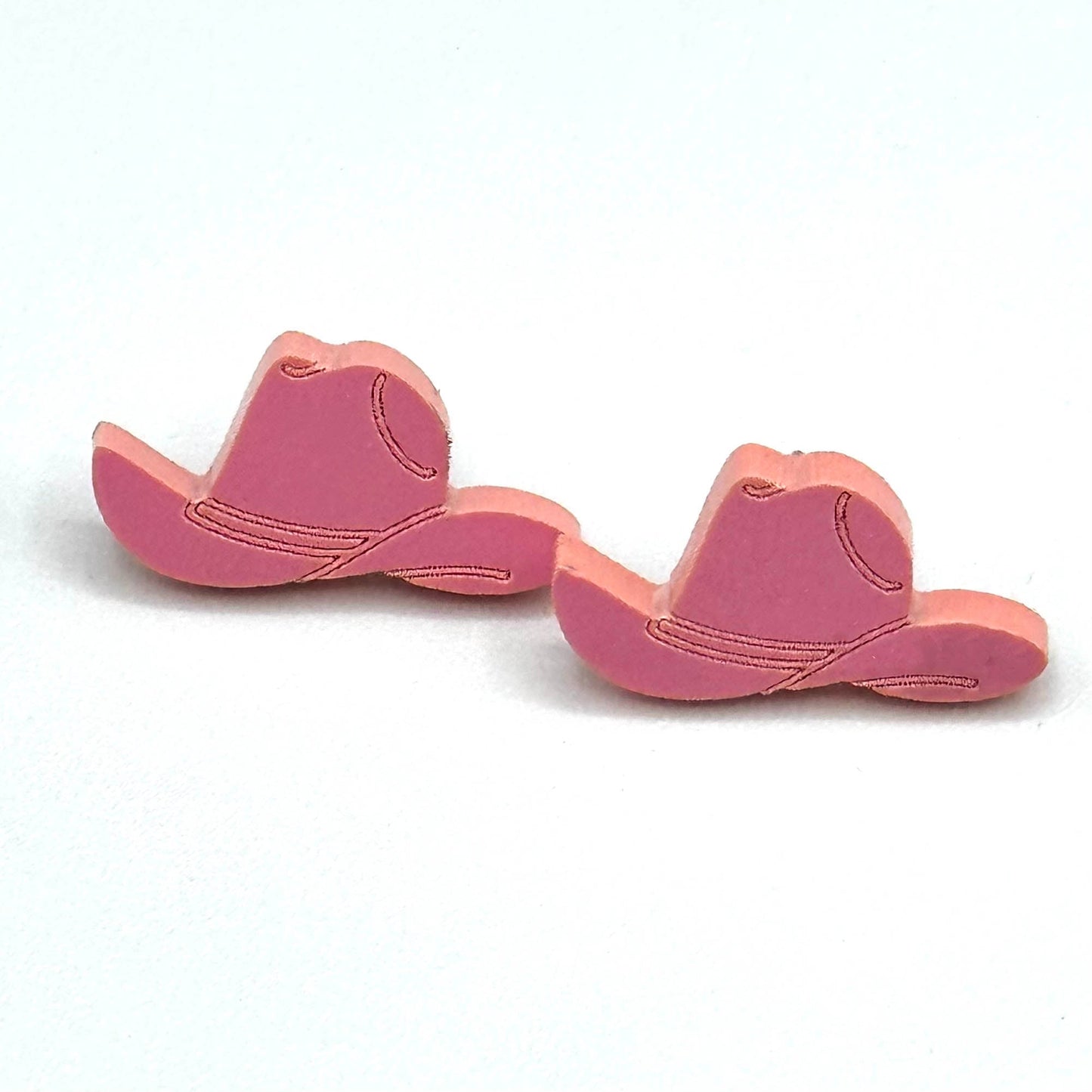 Cowboy Stud Earrings - Pink