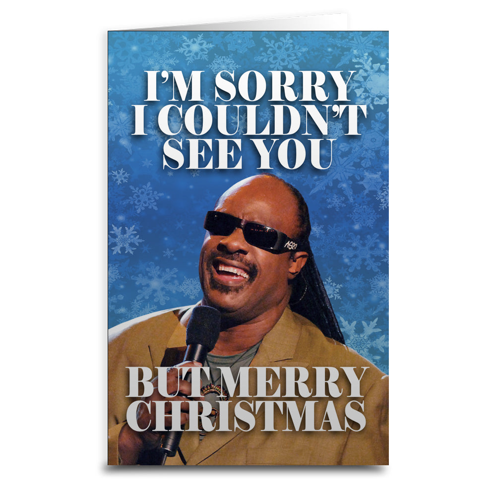 Stevie Wonder "Couldn't See You" Christmas Greeting Card