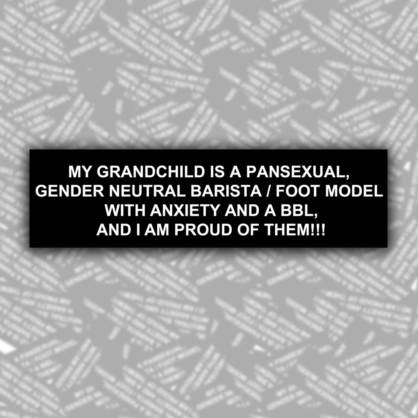 My Grandchild Is A...And I'm Proud Of Them! Bumper Sticker