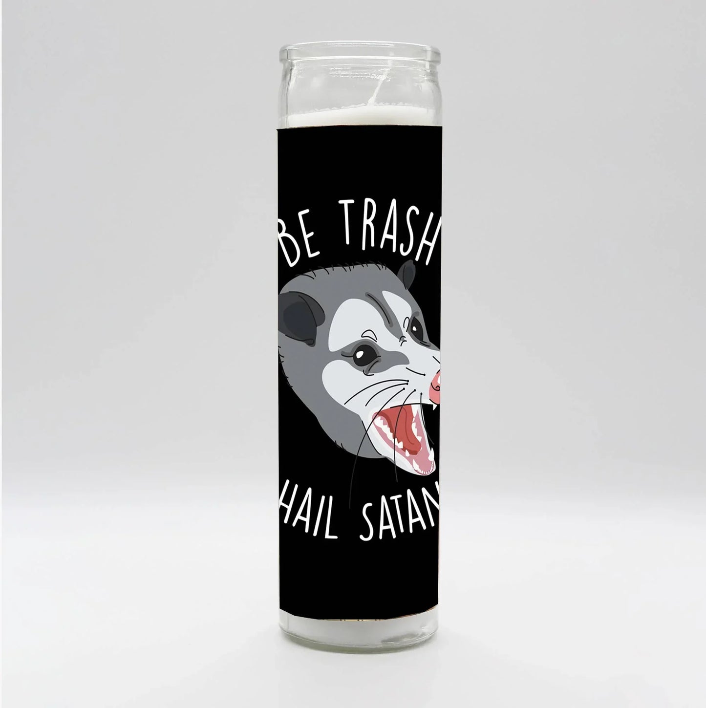 Be Trash Hail Satan Candle