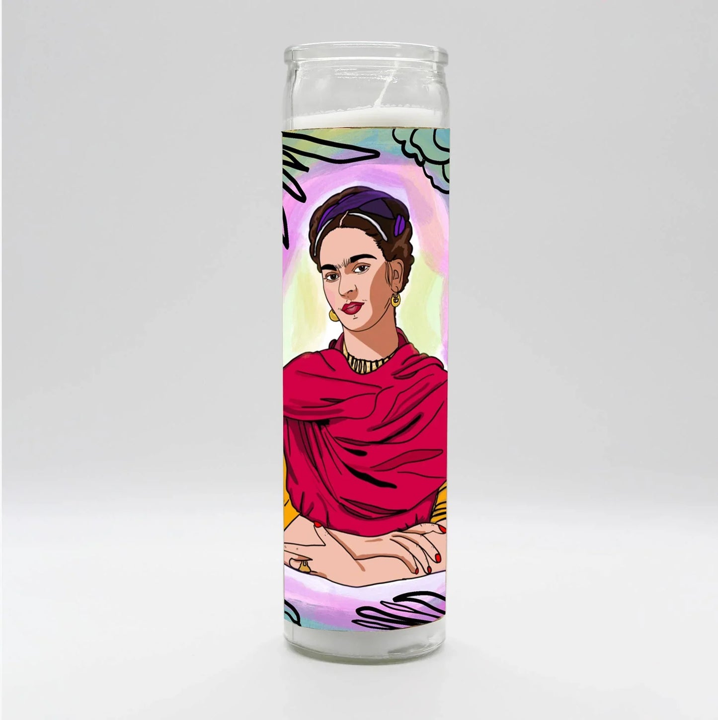 Saint Frida Illustration Candle