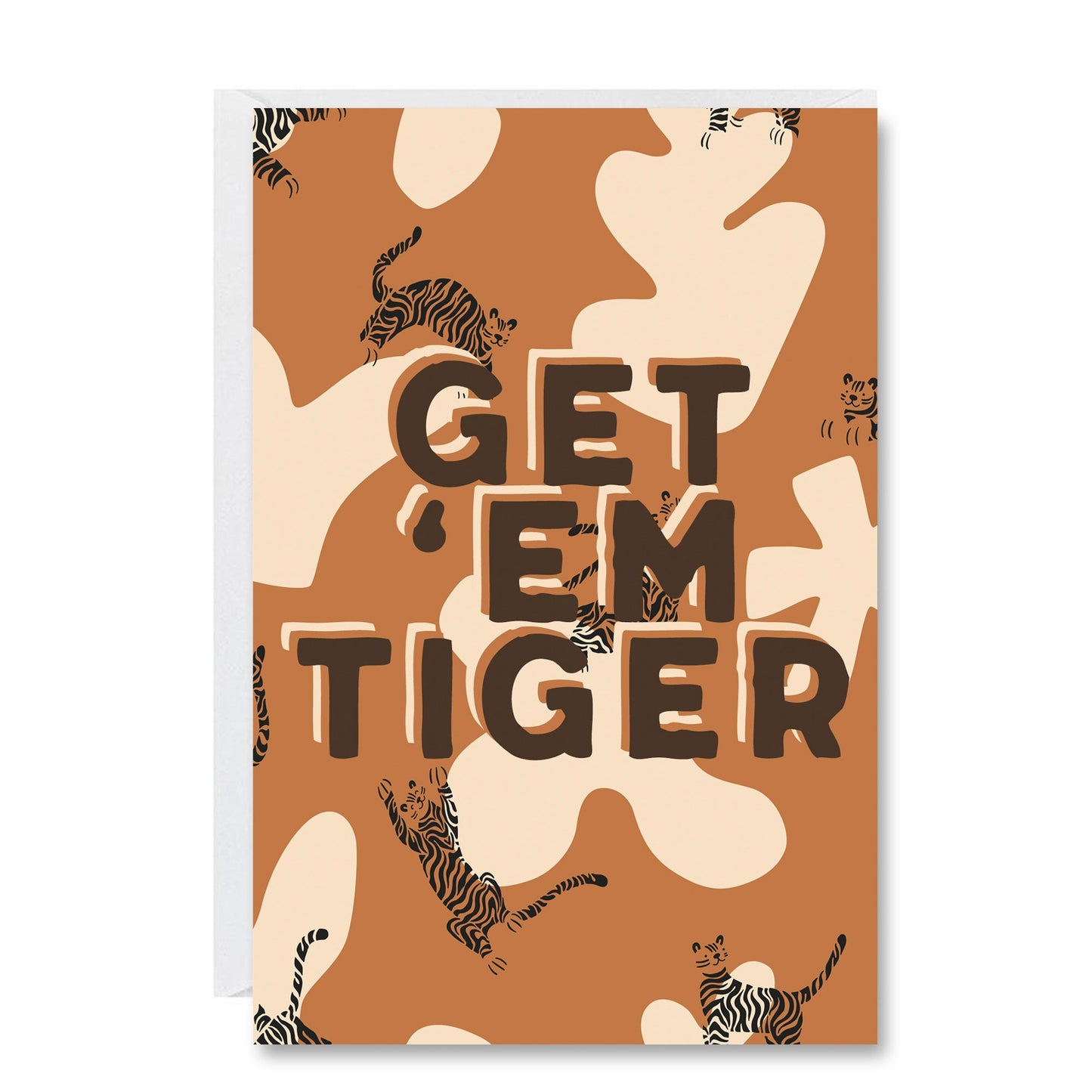 Get 'em Tiger Greeting Card