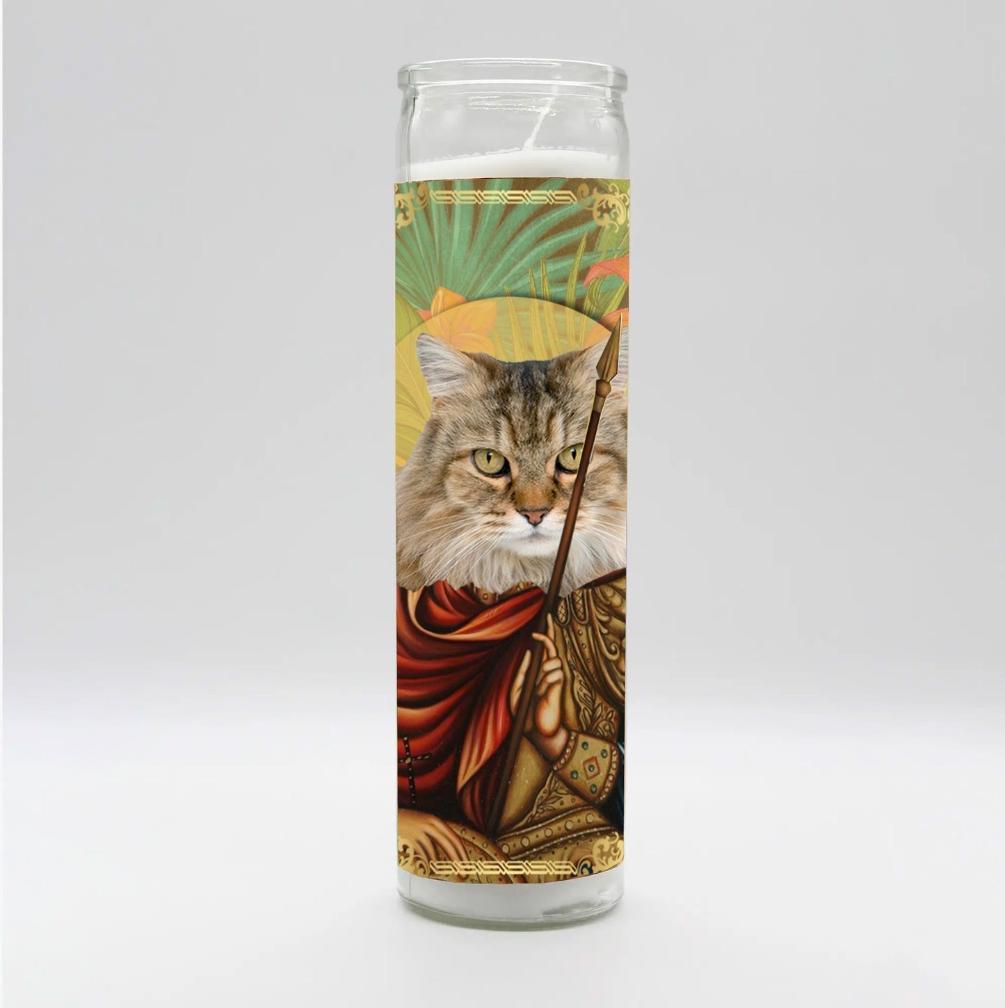 Saint Ragamuffin Cat Candle