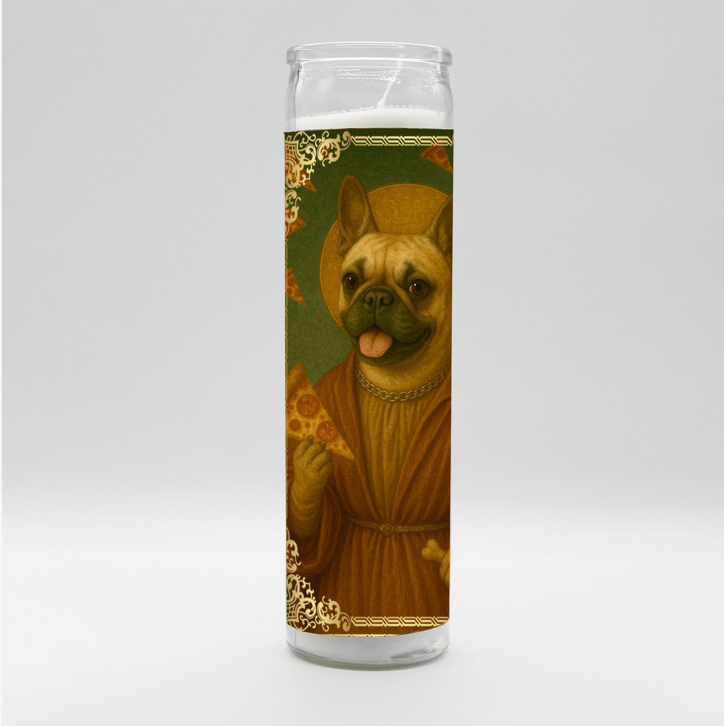 Saint French Renaissance Dog Candle
