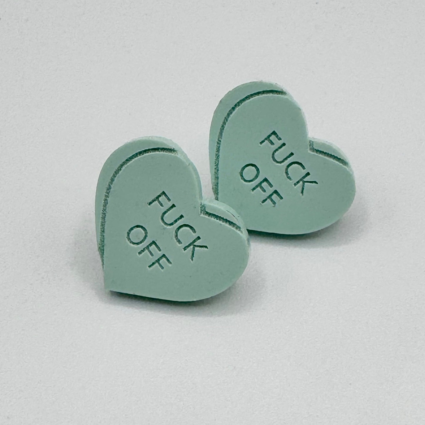 Heart Candy F*CK OFF Studs (Multicolor)