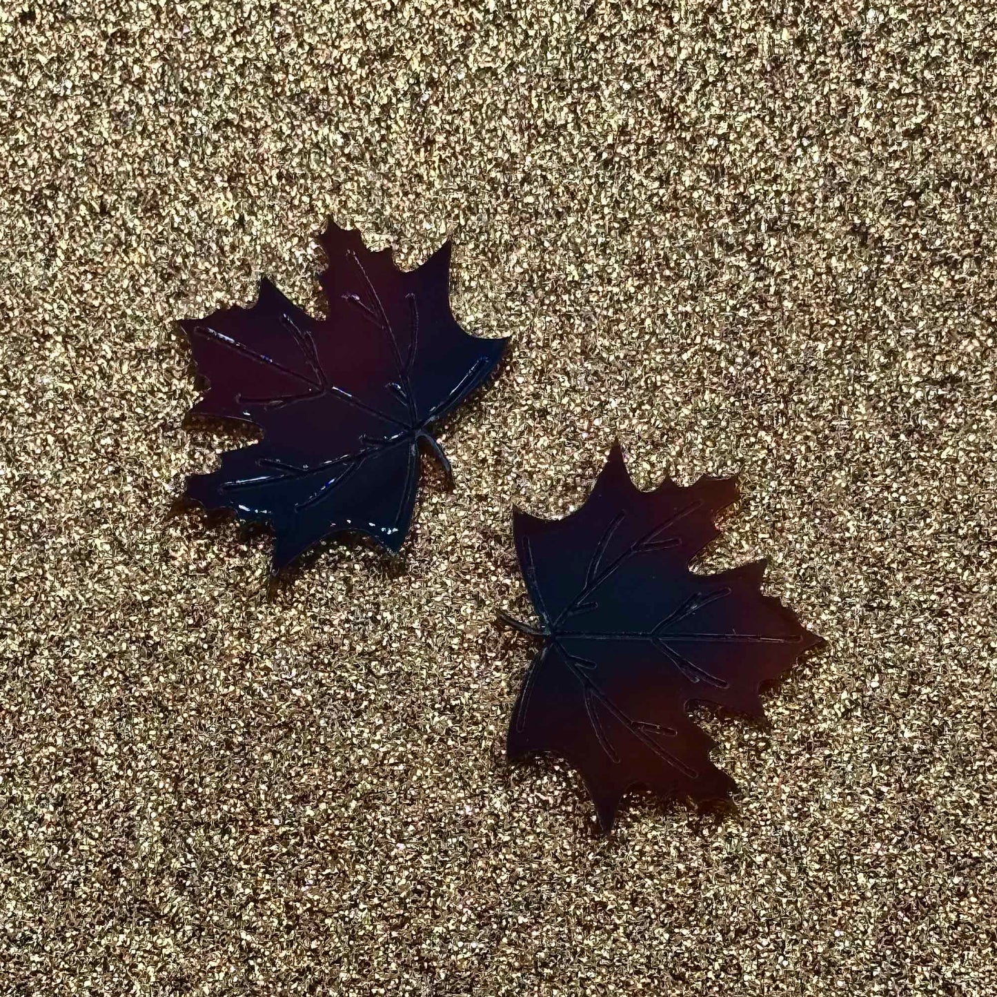 Leaf Tortoise Stud Earrings