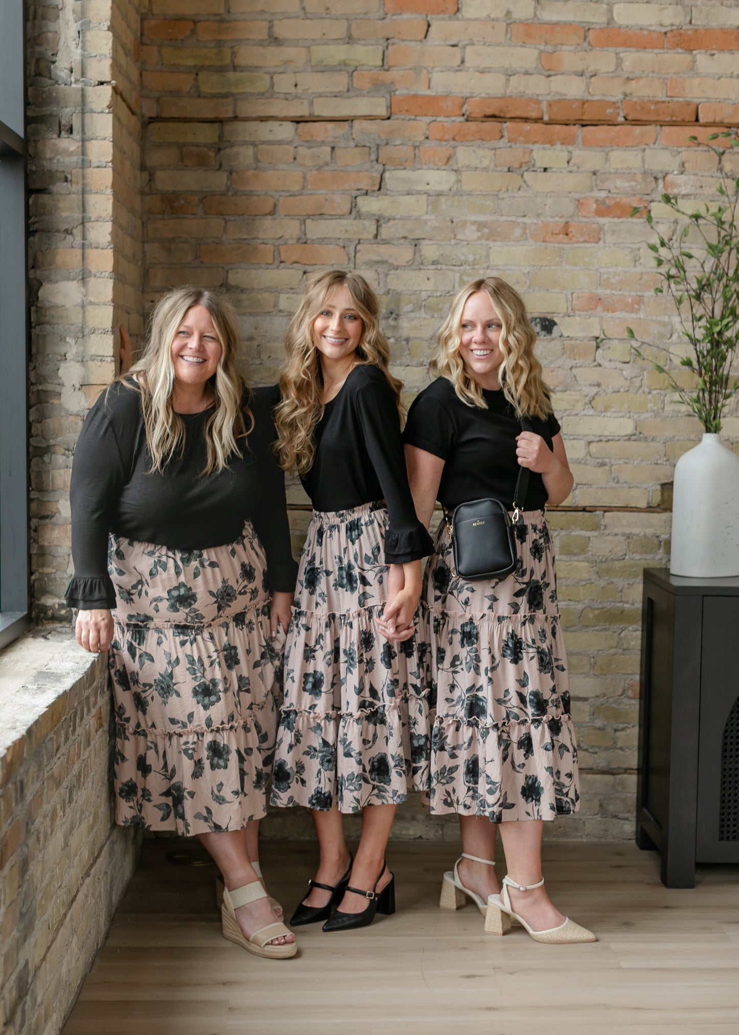 Giana Ruffle Tiered Midi Skirt - FINAL SALE