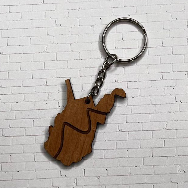 WV Mountain Keychain