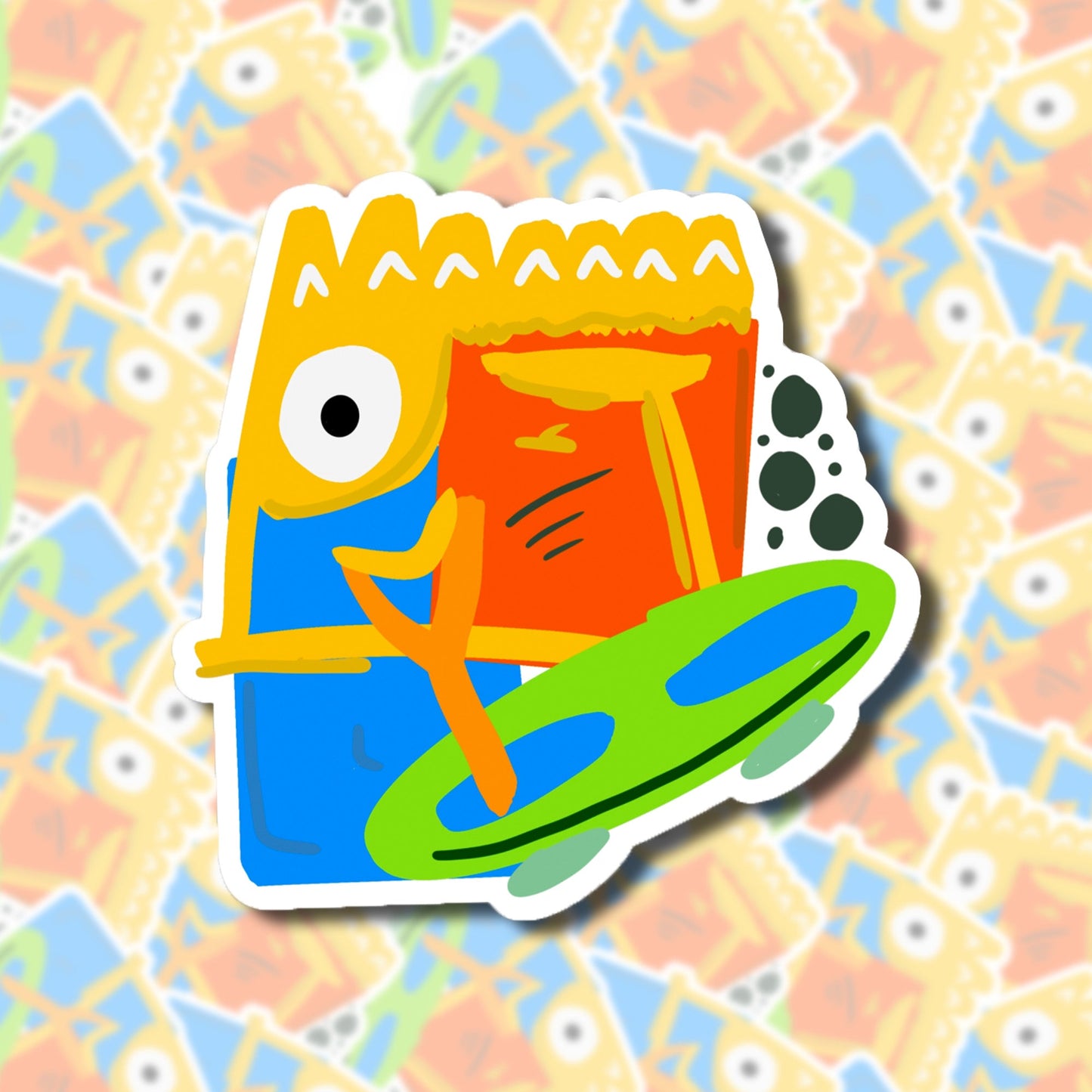 Abstract Bart Sticker (Clearance)