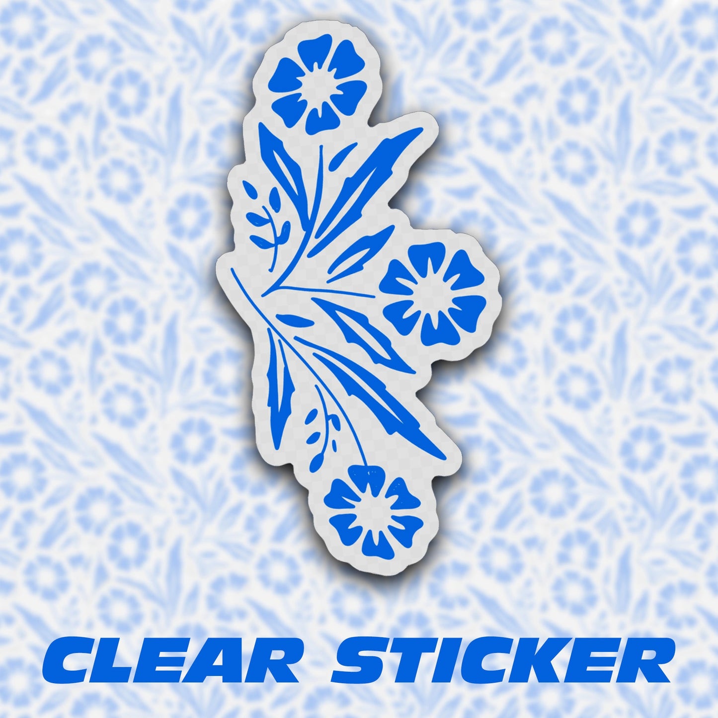 Corning Ware Florals Clear Sticker