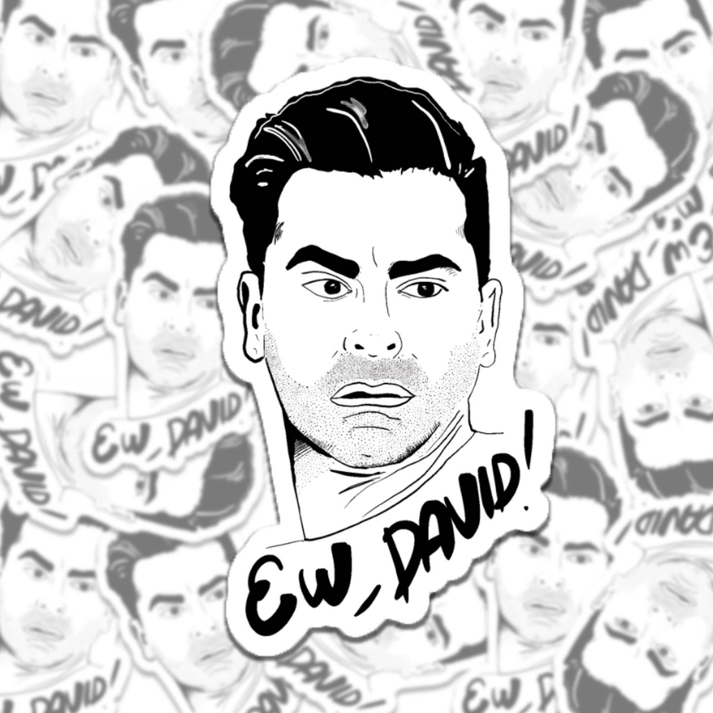David Illustration Sticker