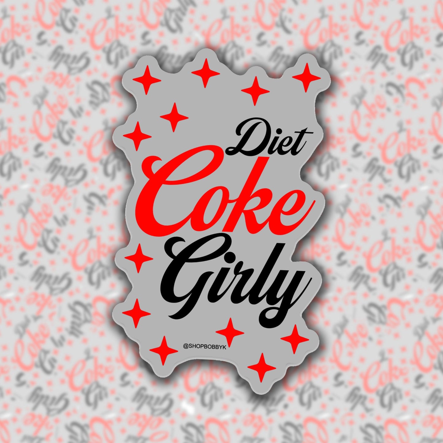 Diet Coke Girly Sticker