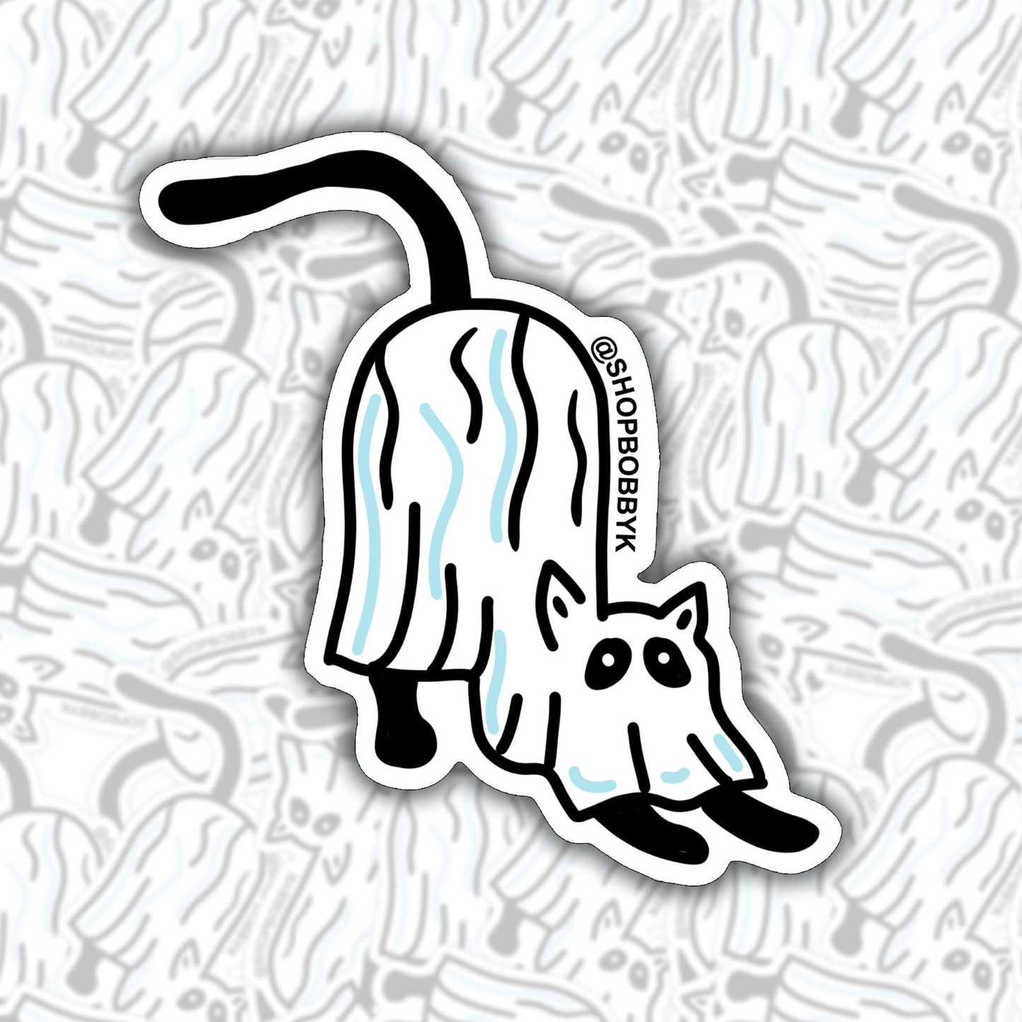 Ghost Cat No. 4 Sticker