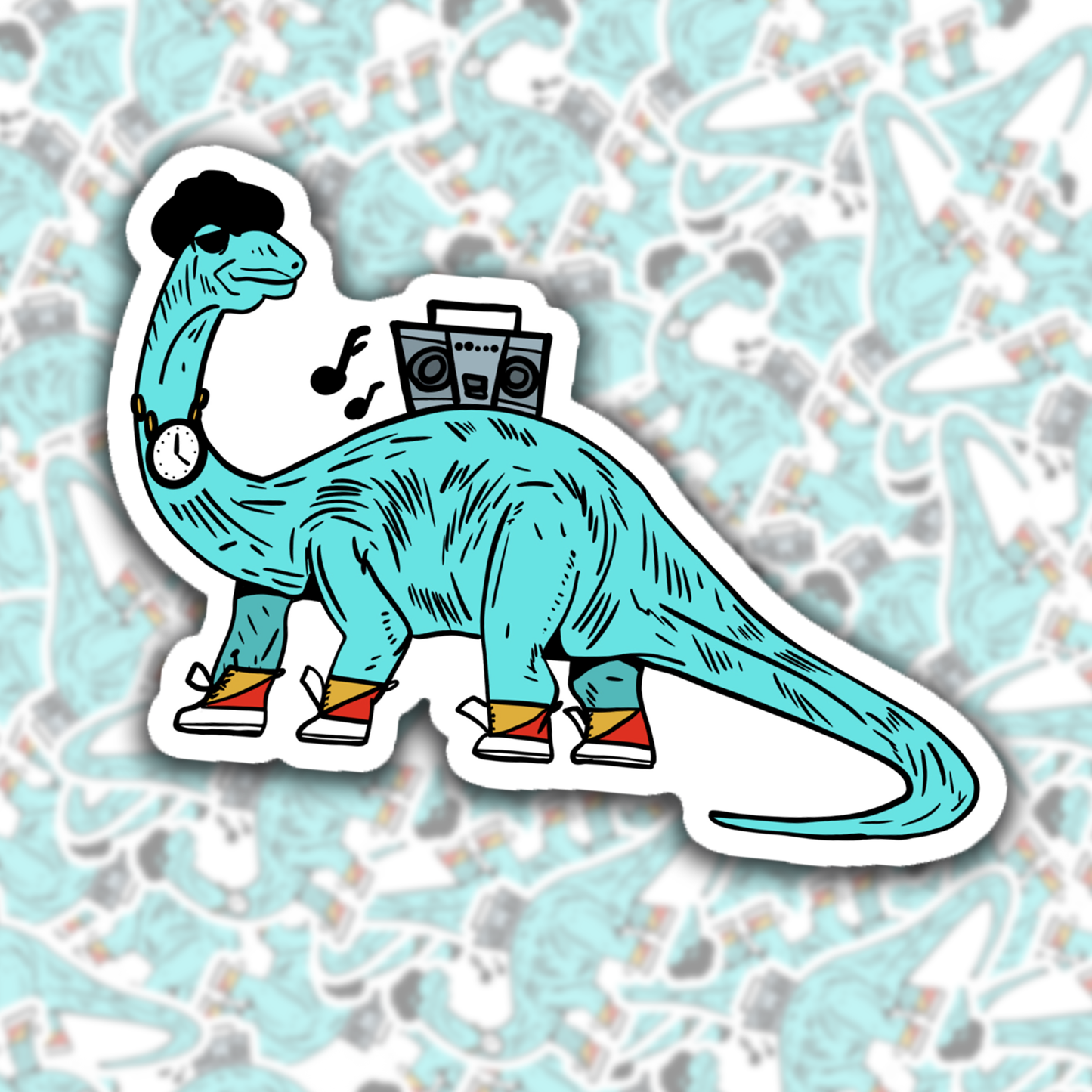Rad Brontosaurus Sticker