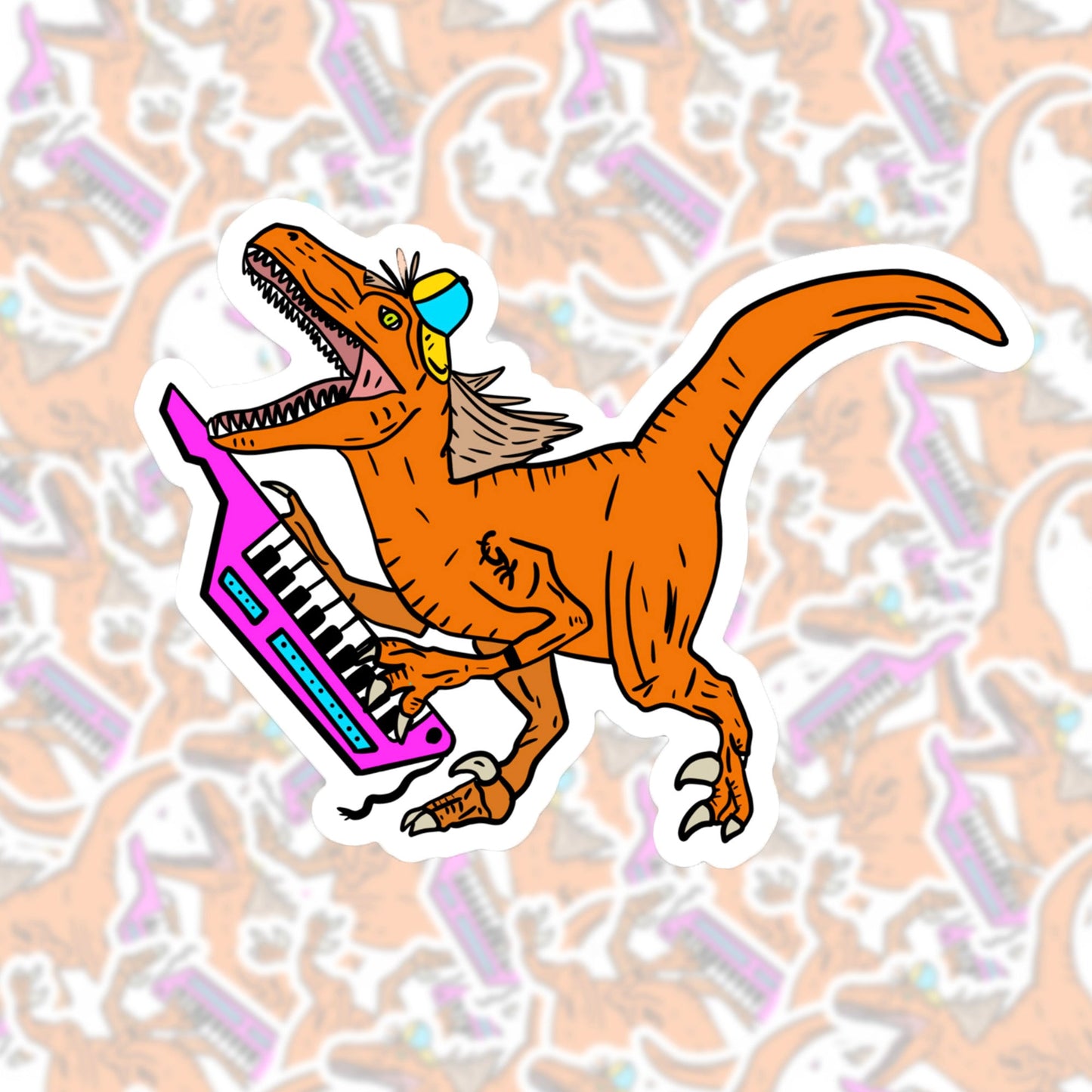 Rad Velociraptor Sticker