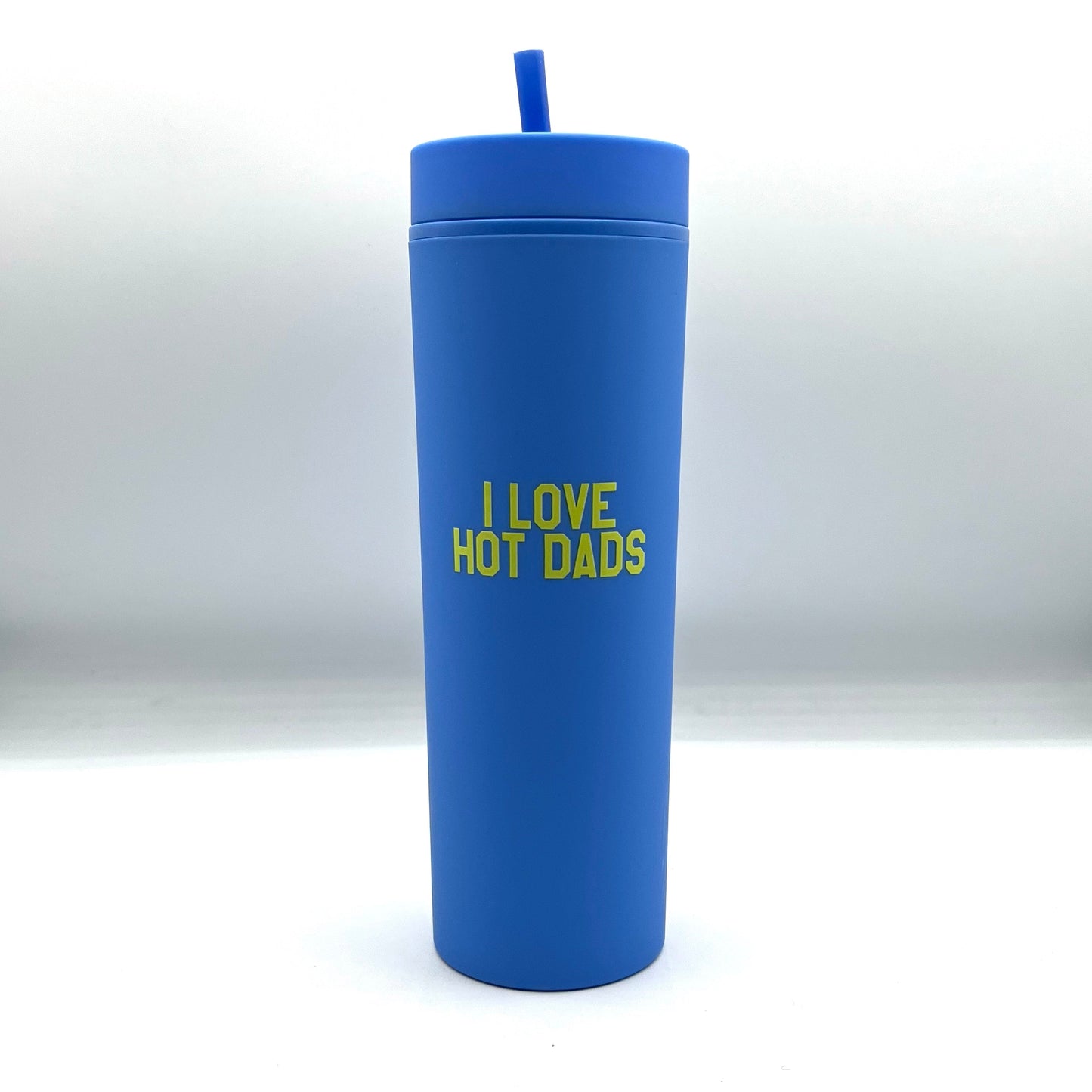 I Love Hot Dads Slim Tumbler