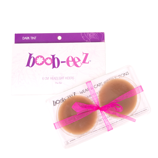 6cm Boob-eez Headlight Hiders - Dark Tint Nipple Covers