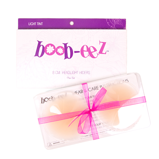 8cm Boob-eez Headlight Hiders - Light Tint Nipple Covers