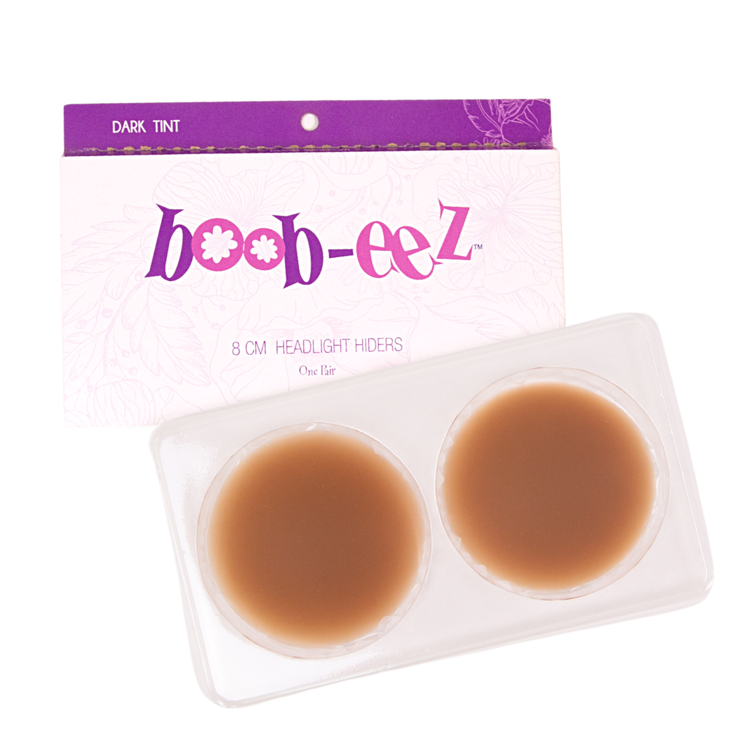 8cm Boob-eez Headlight Hiders - Dark Tint Nipple Covers