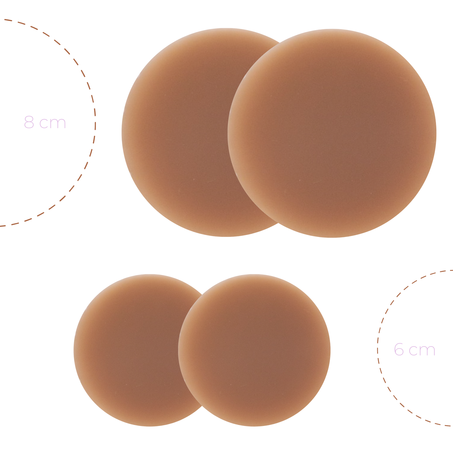 8cm Boob-eez Headlight Hiders - Dark Tint Nipple Covers