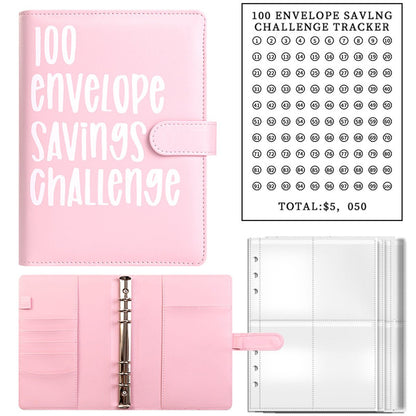 100 Envelope Challenge Binder – Budget Organizer for Cash Saving