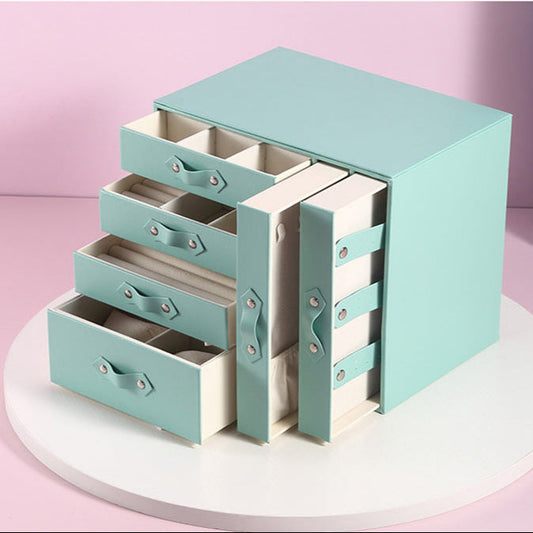 Multi-layer drawer-style fresh girl desktop jewelry armoire