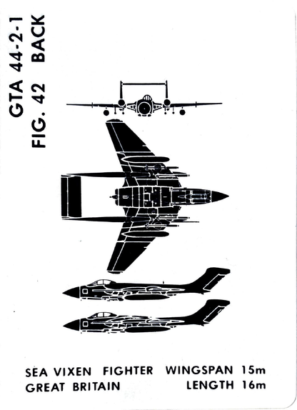 Vintage Aircraft Recognition Card Deck