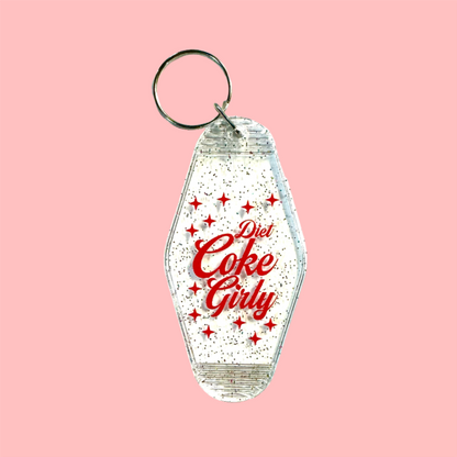 Diet Coke Girly Keychain