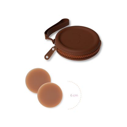 Deluxe Duo in Dark Nude Nipple Covers