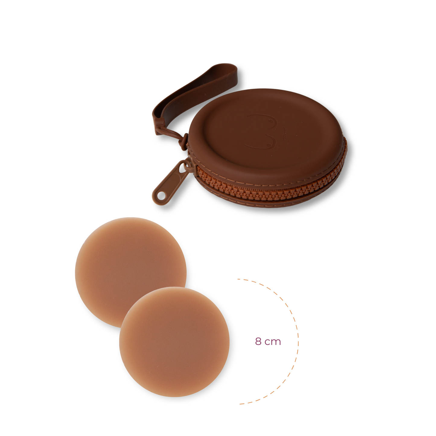 Deluxe Duo in Dark Nude Nipple Covers