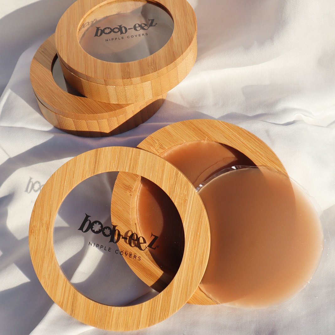 LUXE COMBO - Bamboo Compact + "Headlight" Hiders Nipple Covers