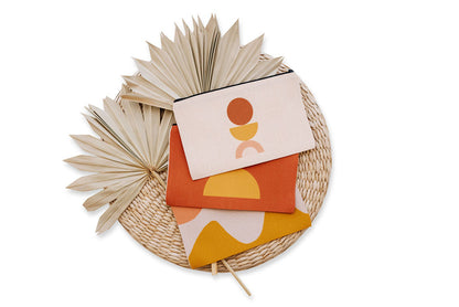 Mod Abstract Cosmetic Pouch, College Student Gift ,Mother's Day Gift, Christmas Gift