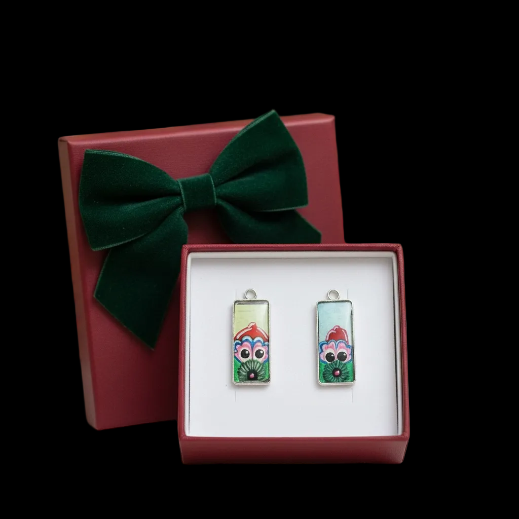 Large Hand-Painted Phillies Phanatic Pendant Necklace