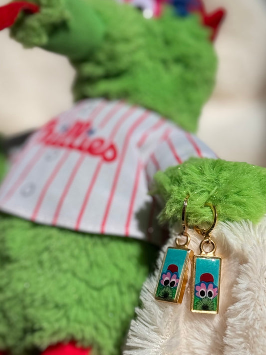 Hand-Painted Peeking Phanatic Earrings | Pretty Weird