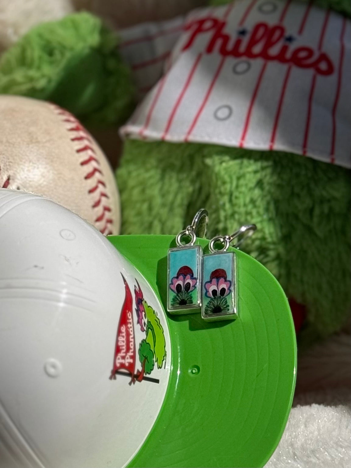 Hand-Painted Peeking Phanatic Earrings | Pretty Weird