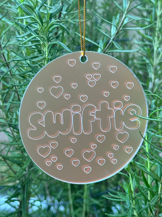 Swiftie Round Holiday Ornament