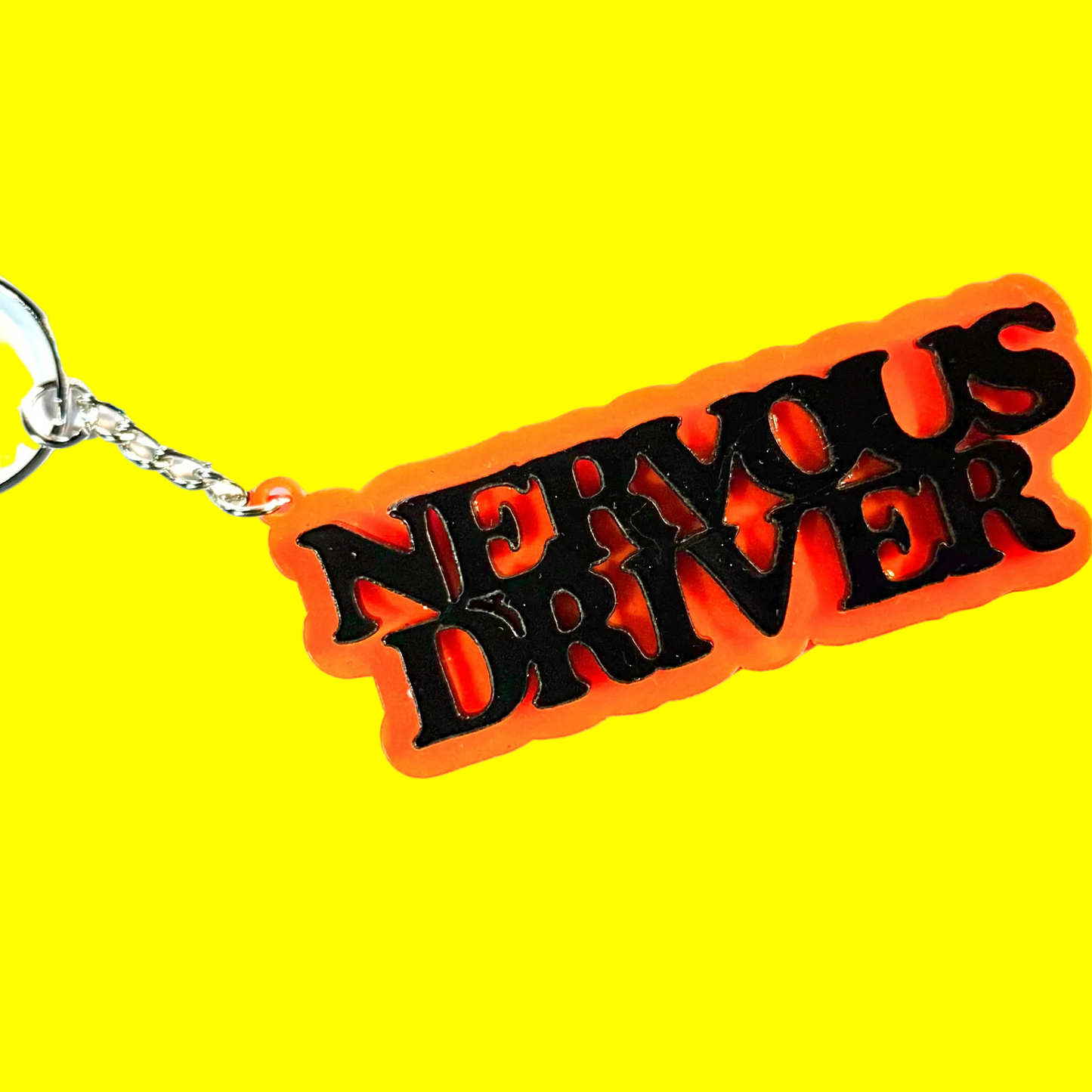 Nervous Driver Keychain
