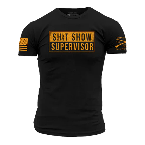 Sh*t Show Supervisor T-Shirt - Black