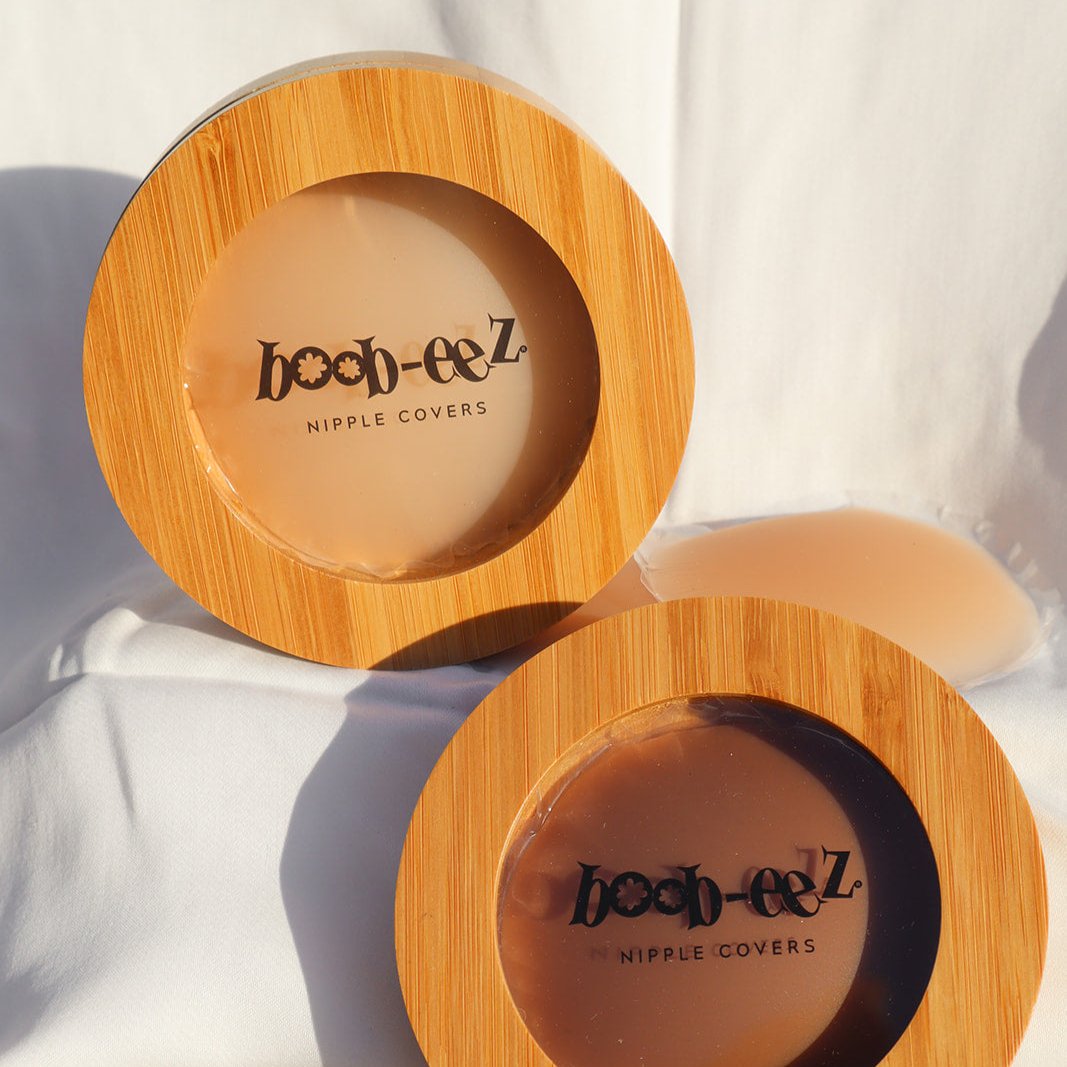 LUXE COMBO - Bamboo Compact + "Headlight" Hiders Nipple Covers