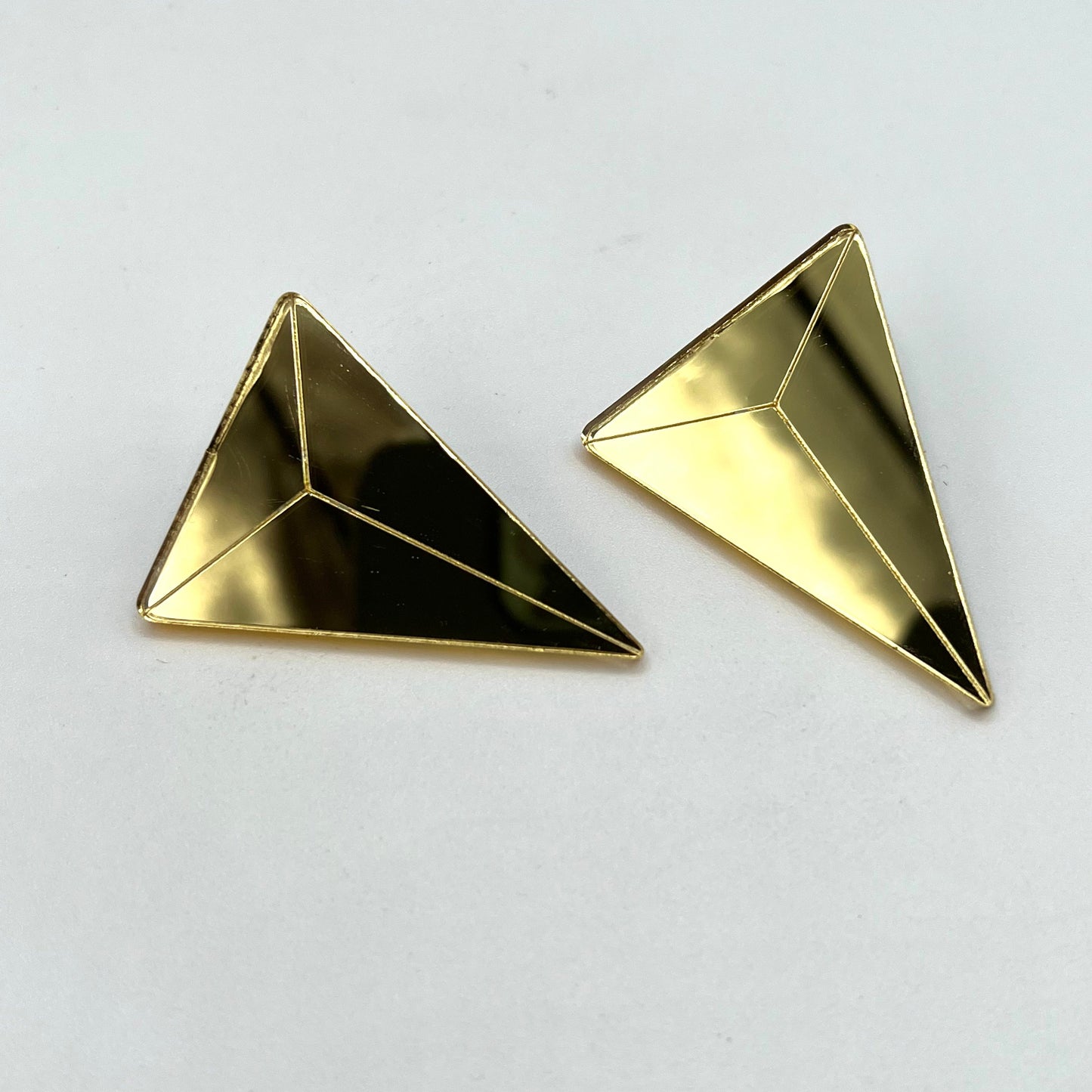 80s Spike Earrings - Gold