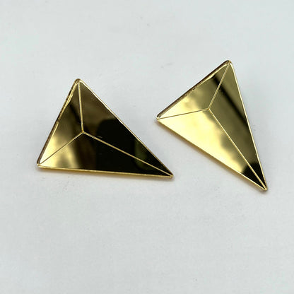 80s Spike Earrings - Gold