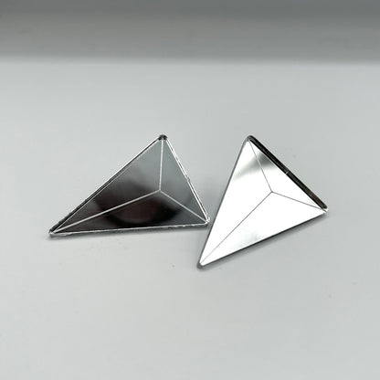 80s Spike Earrings - Silver