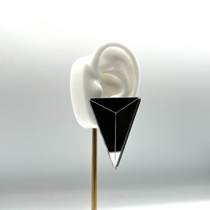 80s Spike Earrings - Silver