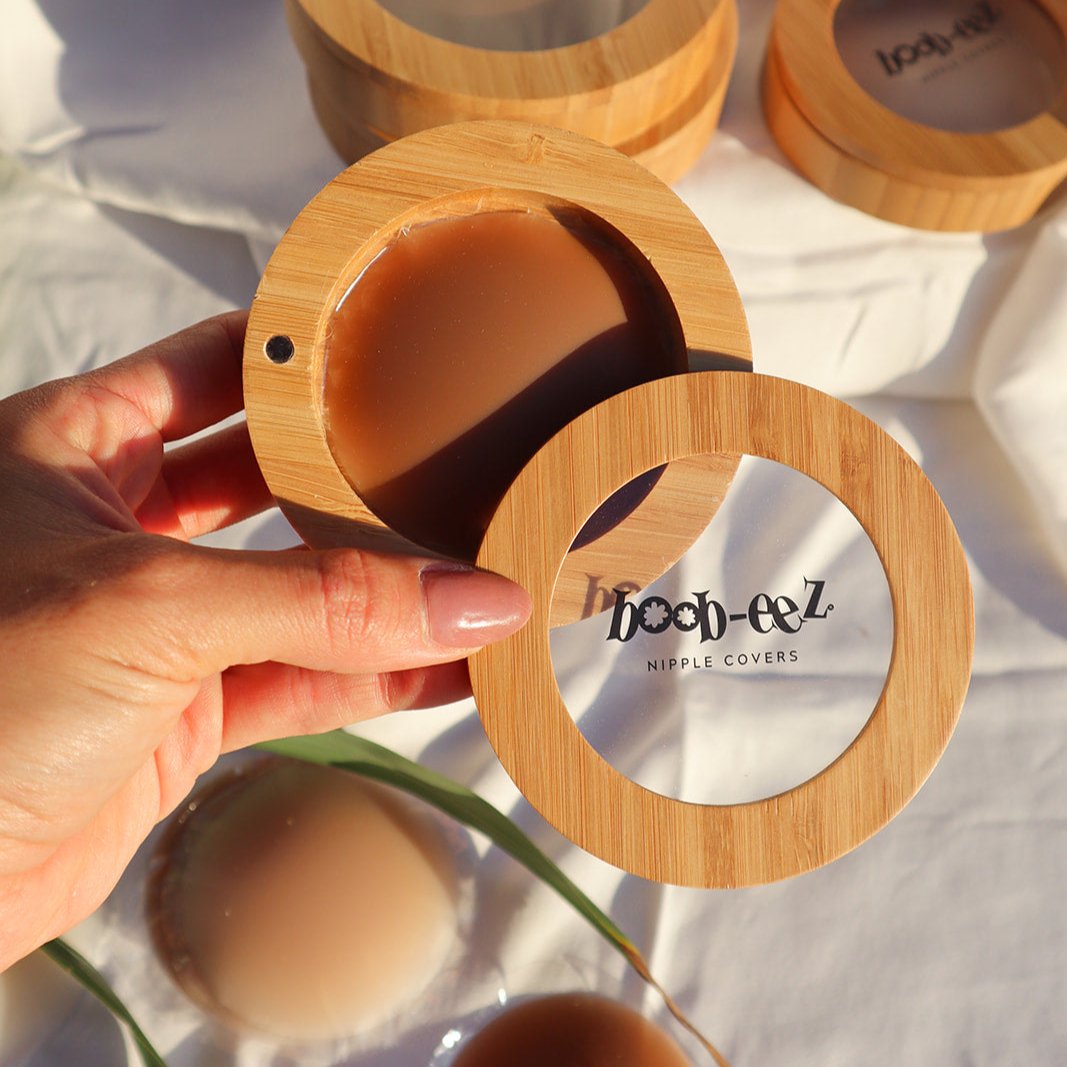 LUXE COMBO - Bamboo Compact + "Headlight" Hiders Nipple Covers