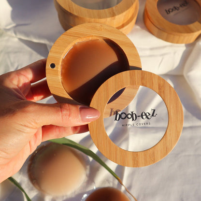 LUXE COMBO - Bamboo Compact + "Headlight" Hiders Nipple Covers