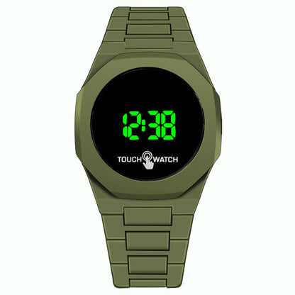 LED plastic covers and butterfly buckle watches for men and women.
